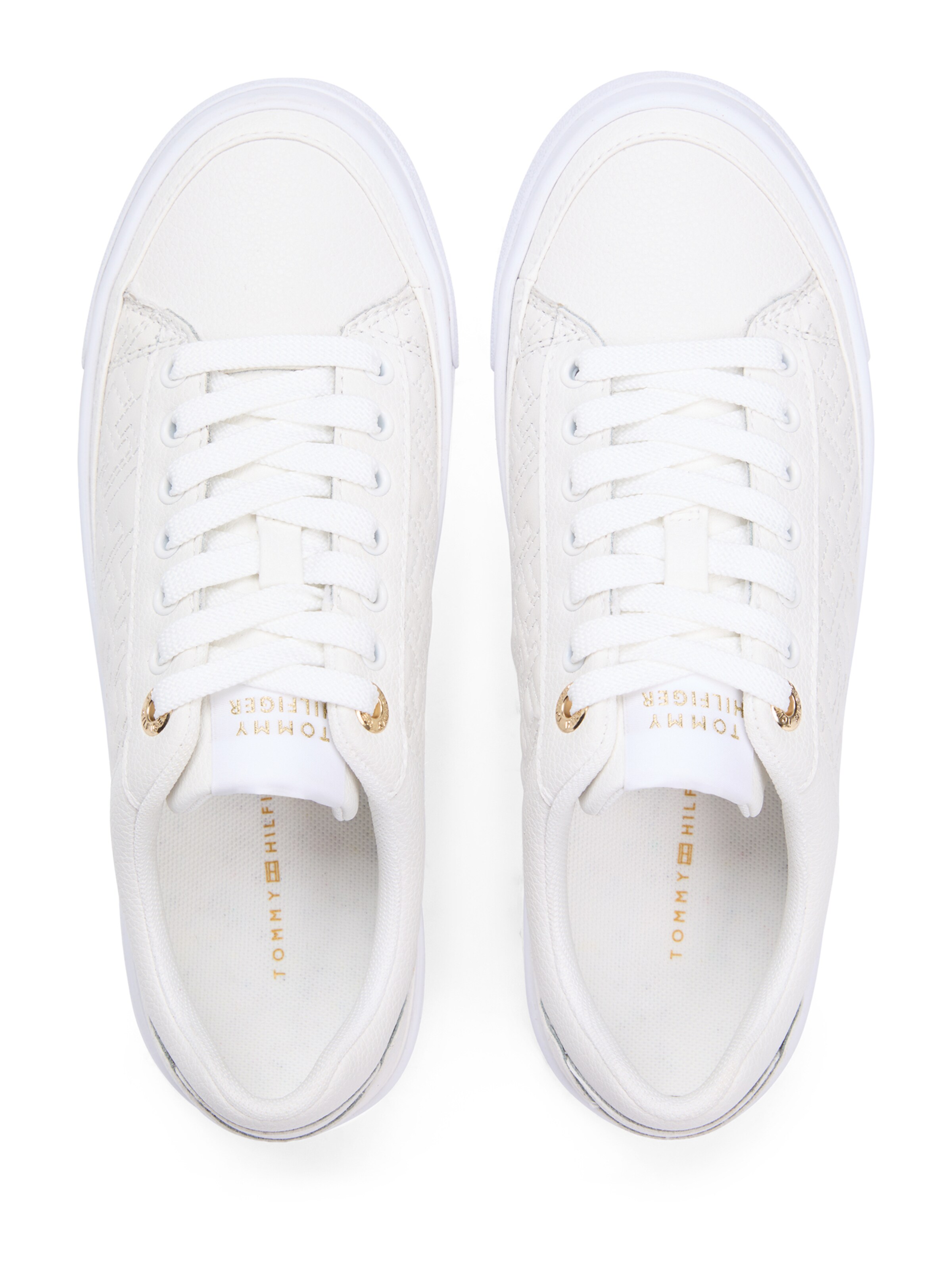 TOMMY HILFIGER Rövid szárú sportcipők - fehér