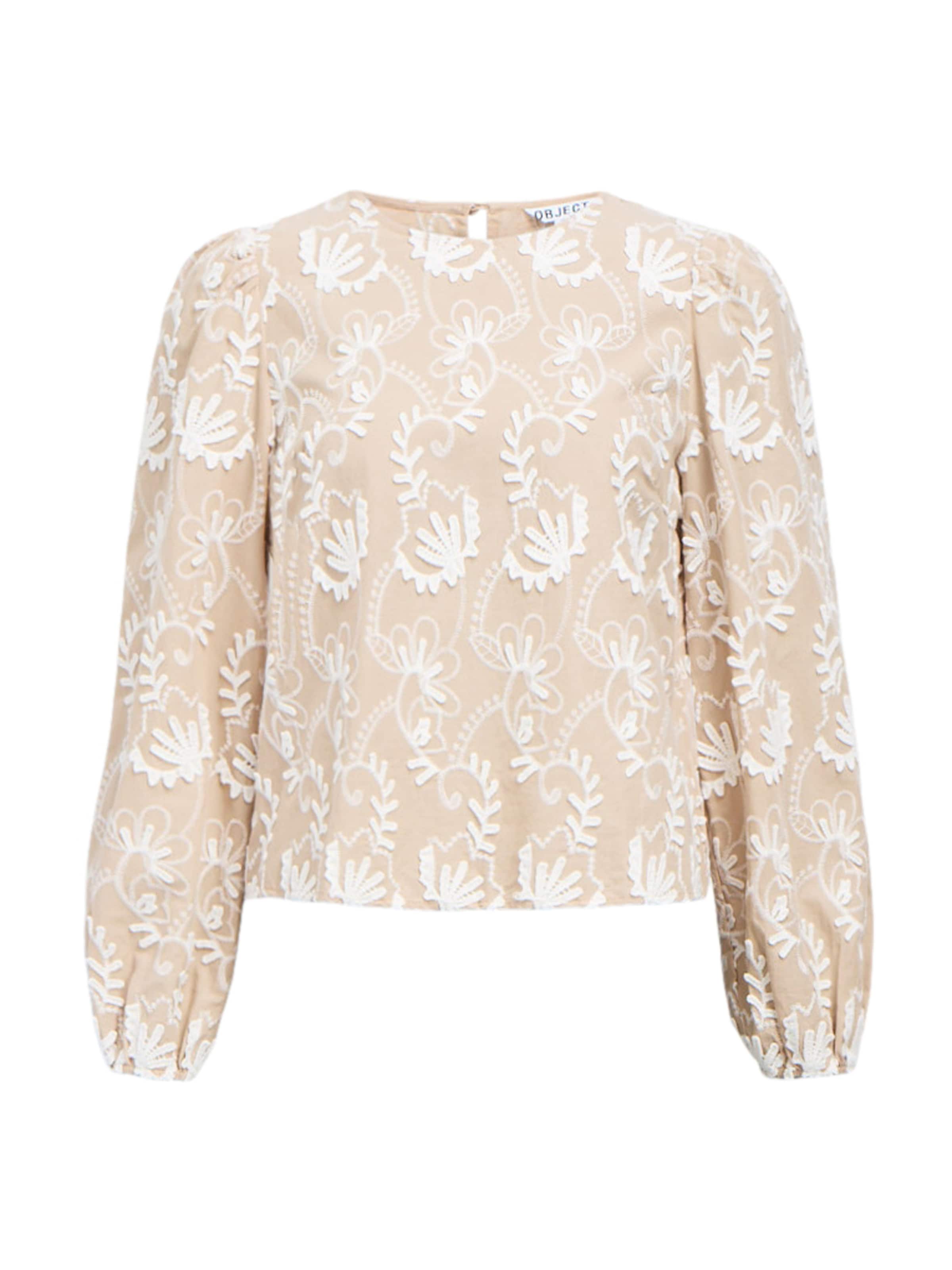 OBJECT Blouse 'OBJMya' in Beige: voorkant