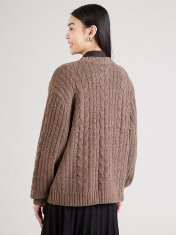 HOLLISTER Tröja 'COZY CABLE CREW' i brun