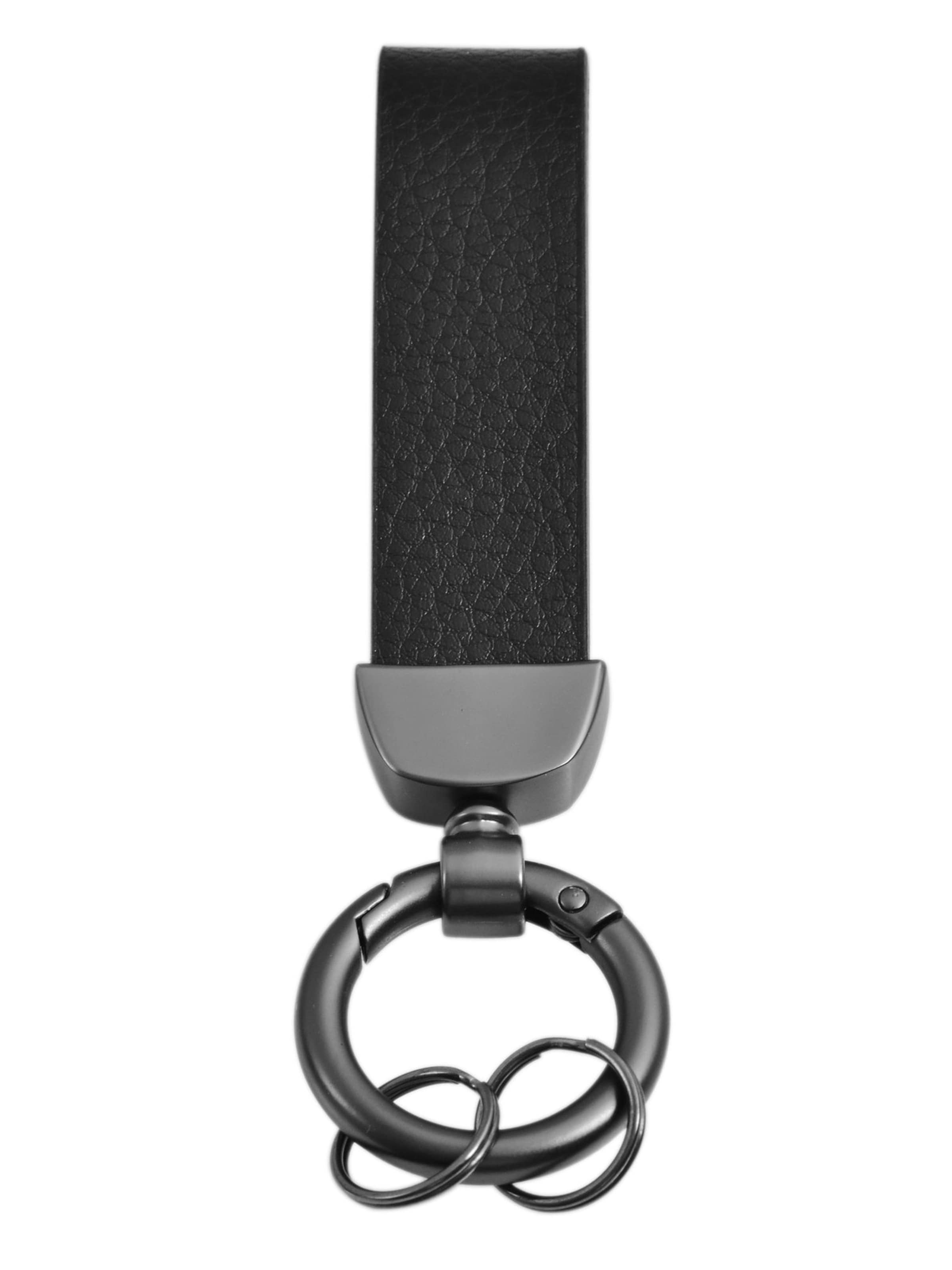 Akzent Key Ring 'Alec' in Black: front