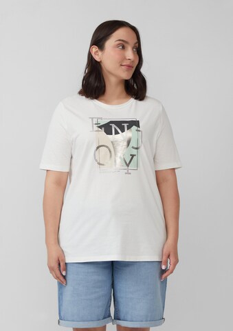 T-shirt s.Oliver en beige : devant