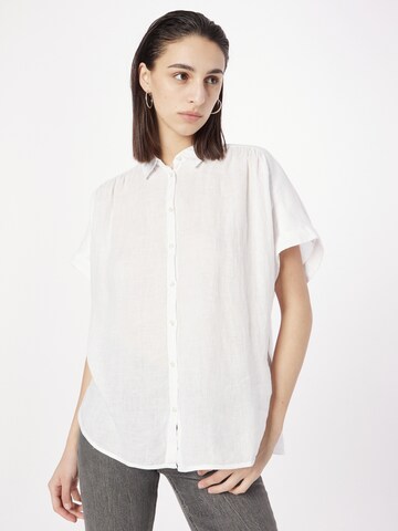REPLAY Blouse in Wit: voorkant
