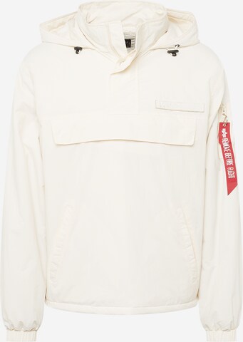 ALPHA INDUSTRIES - Casaco meia-estação 'Expedition' em branco: frente