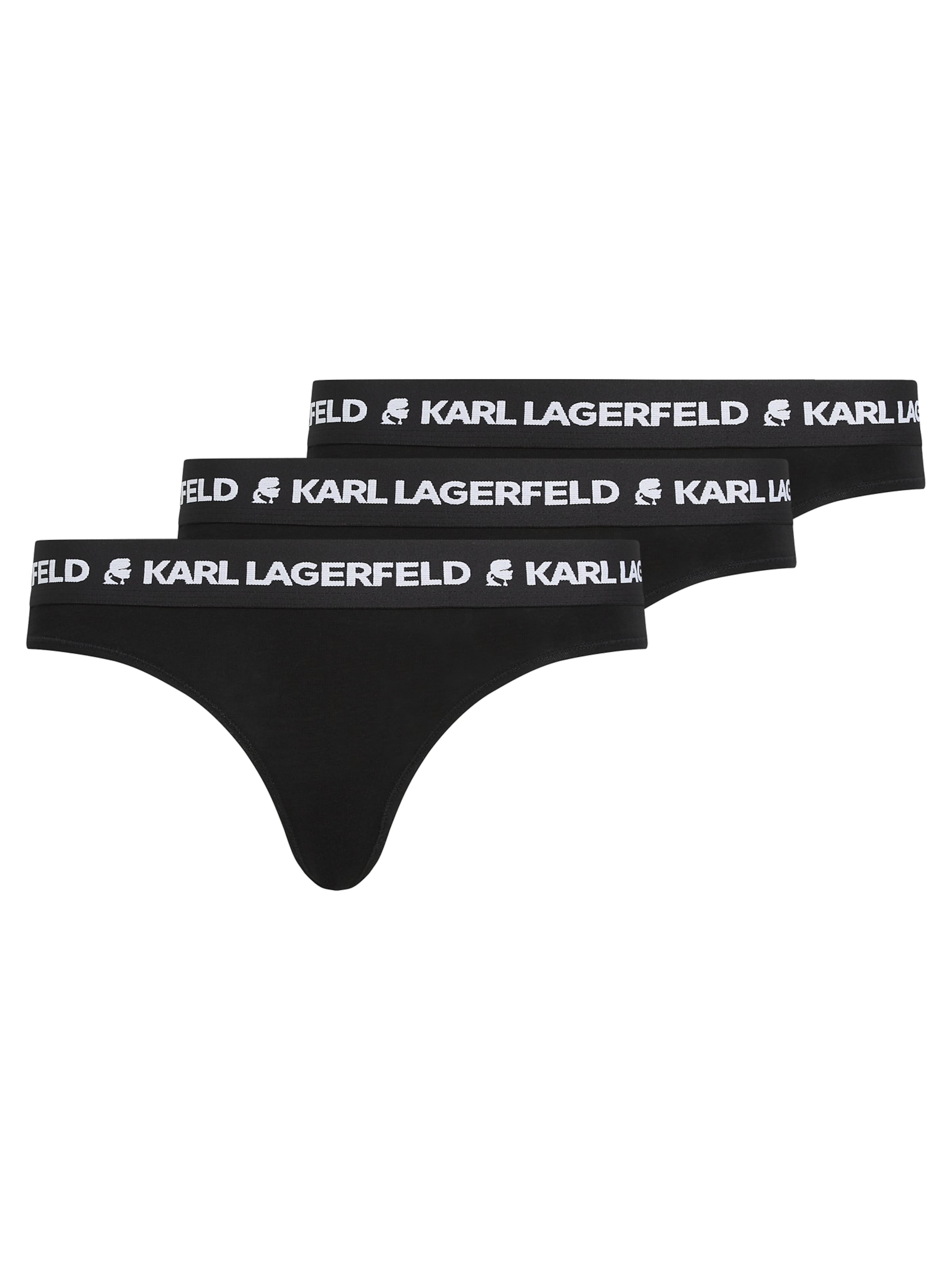 Karl Lagerfeld Tangice | črna barva: sprednja stran