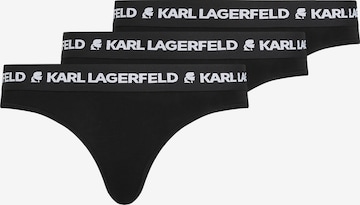 Karl Lagerfeld - Tanga en negro: frente