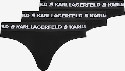 Karl Lagerfeld Tanga gaćice u crna / bijela, Pregled proizvoda