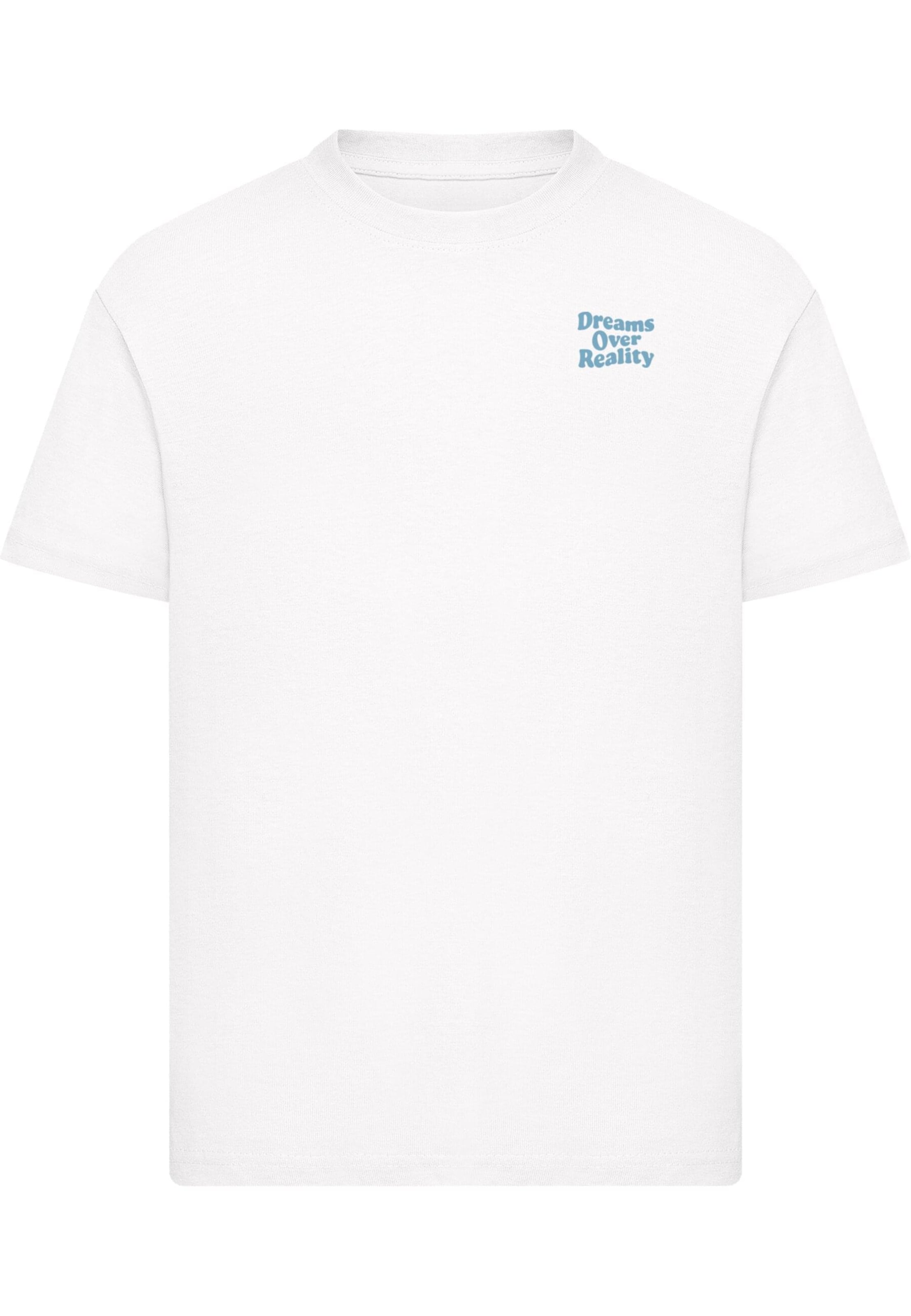 Mister Tee Shirts 'Dreams Over Reality' i hvid: forside