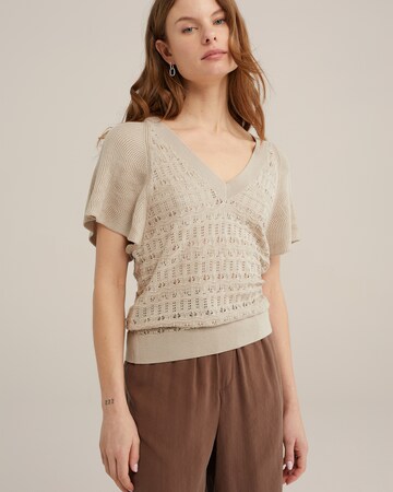 Pull-over WE Fashion en beige