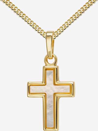 JEVELION Kreuzanhänger 585 Gold + Kette in gold, Produktansicht