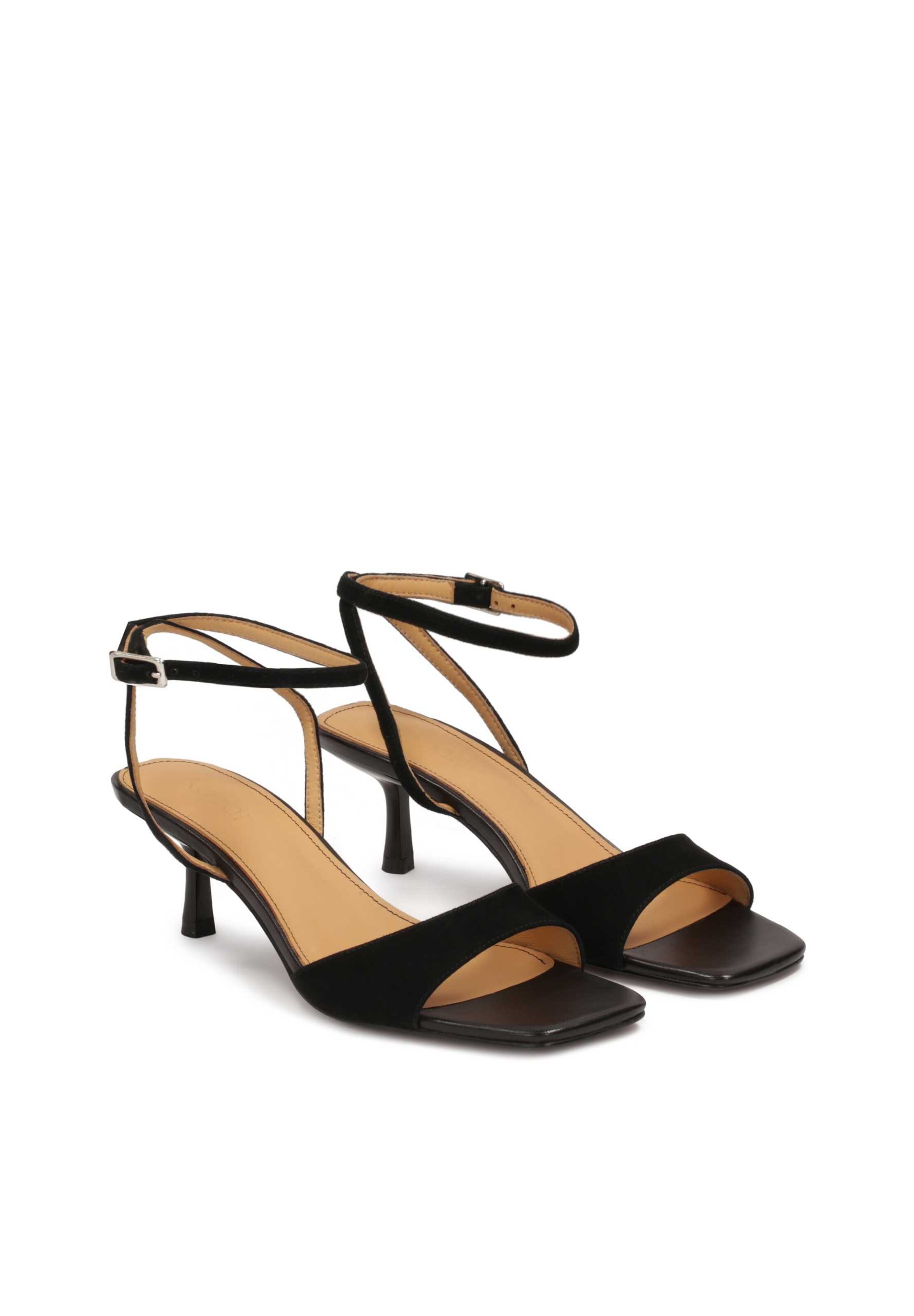 Kazar Strap Sandals in Black