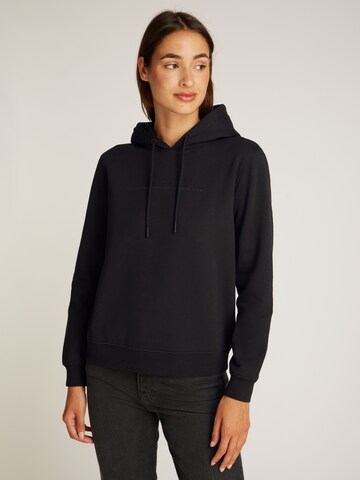 Calvin Klein Jeans Sweatshirt in Zwart: voorkant