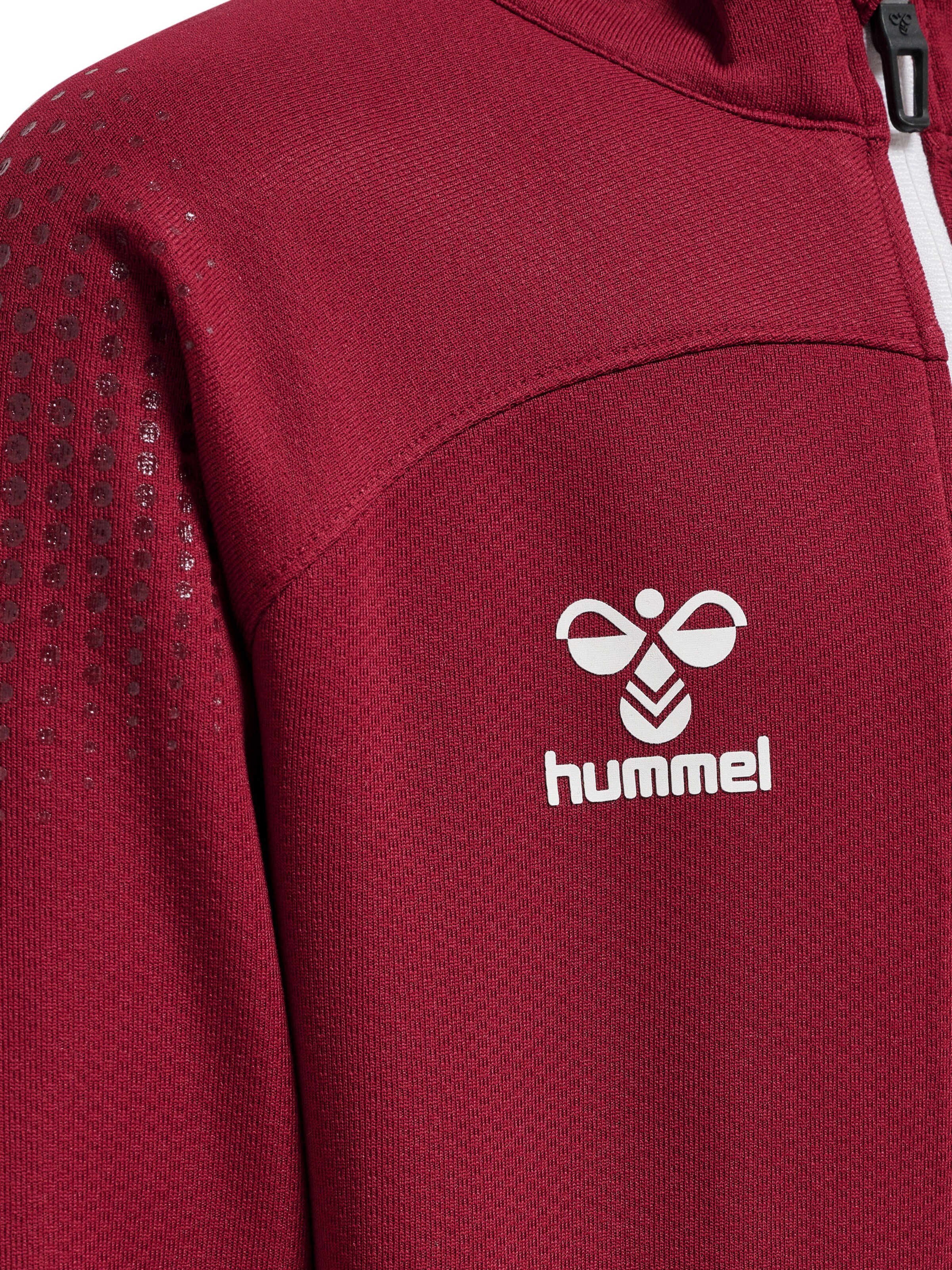 Hummel Sportssweatjakke 'Poly' i rød