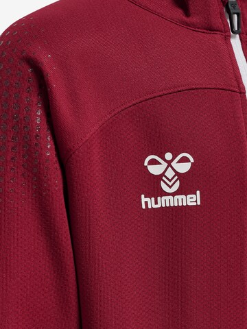 Hummel Sportief sweatvest 'Poly' in Rood