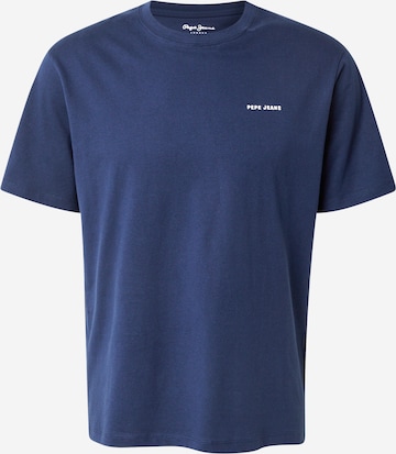 Pepe Jeans Тениска в синьо: отпред