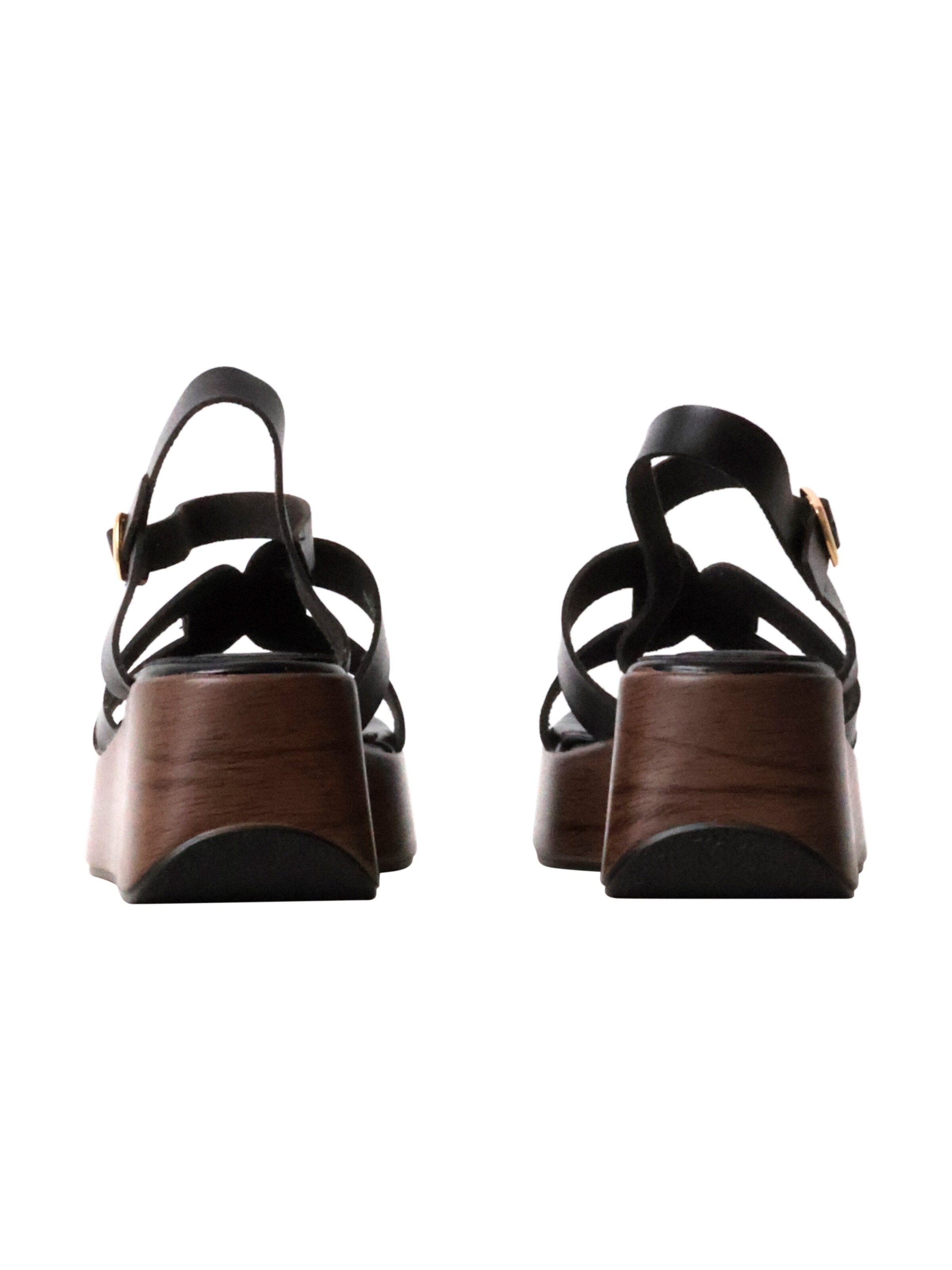 Sandalo 'Hohe Riemchensandalen von R and BE' di Super Mode in nero