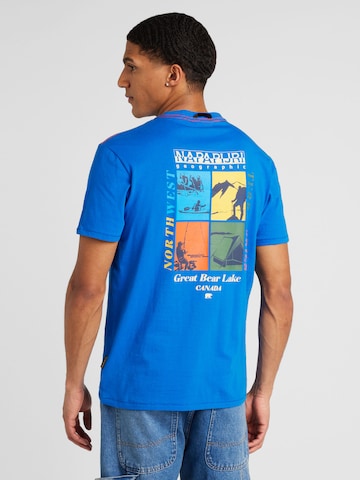 NAPAPIJRI Bluser & t-shirts 'S-GRAS' i blå