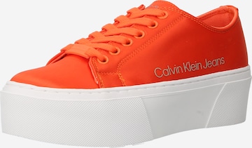 Calvin Klein Jeans Sneakers in Red: front