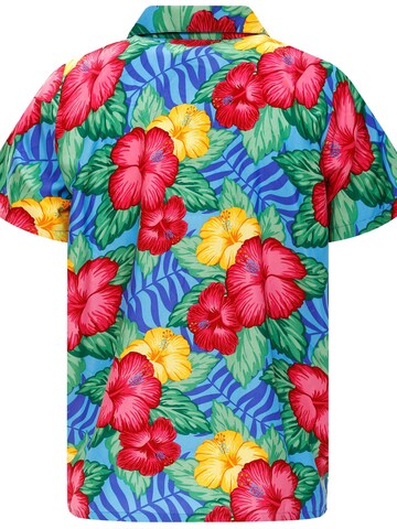 Maglietta 'Wild Flowers' di King Kameha in blu
