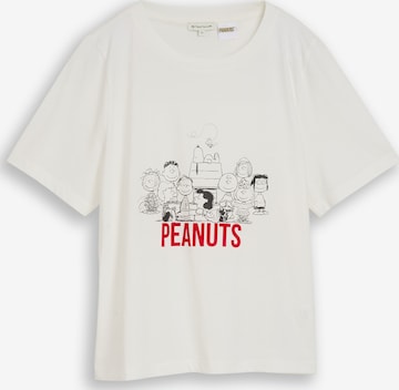 TOM TAILOR T-Shirt in Weiß: Vorderseite