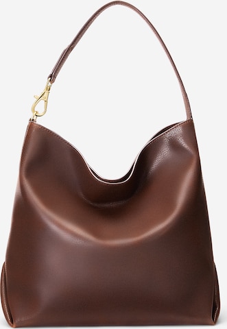 Lauren Ralph Lauren Shoulder Bag 'KASSIE' in Brown: front