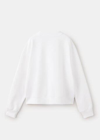 MANGO KIDS Sweatshirt i vit