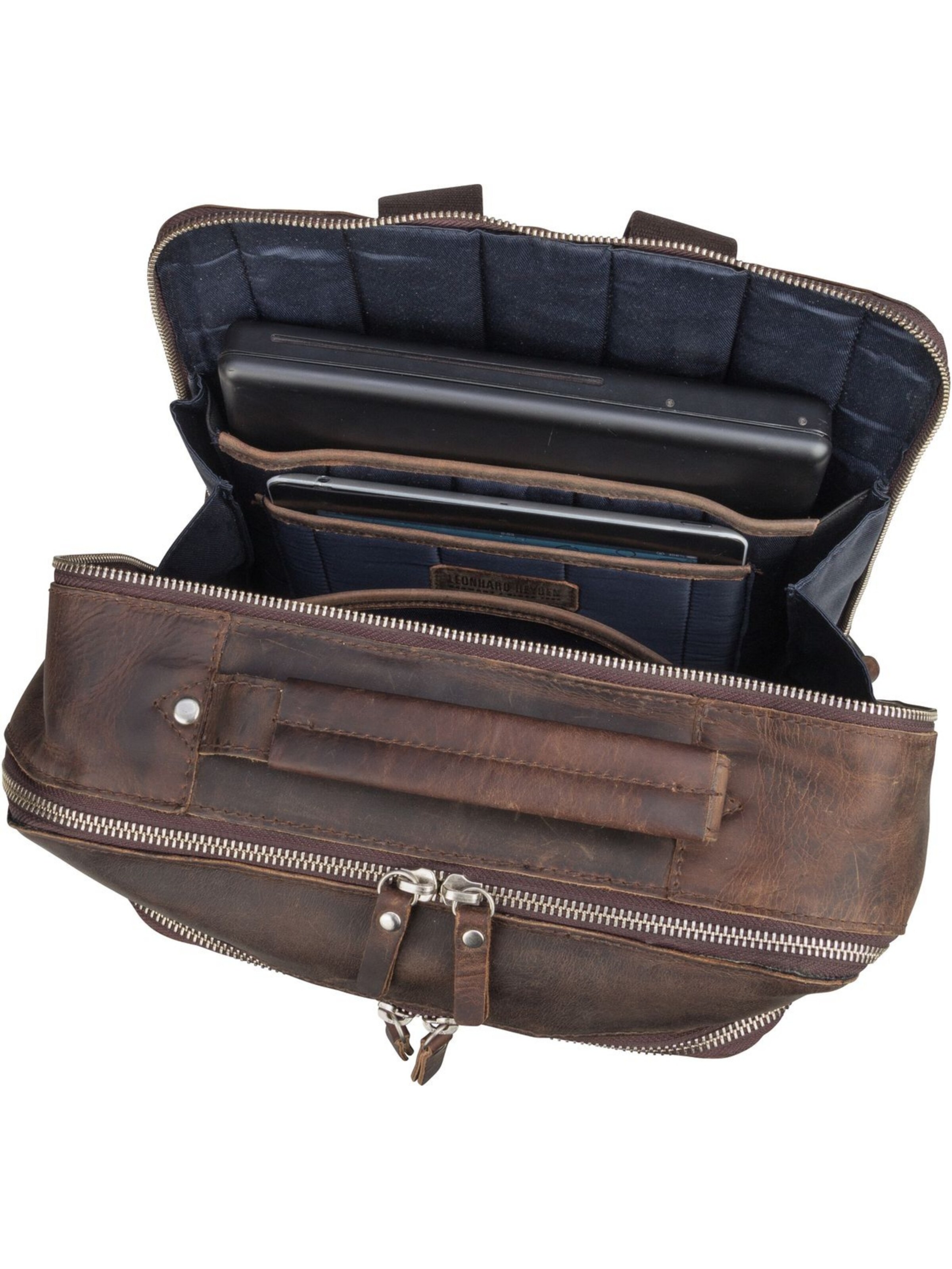 LEONHARD HEYDEN Rucksack in Braun