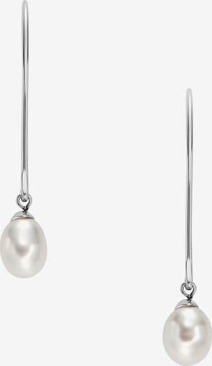 SKAGEN Ohrringe in silber / perlweiß, Produktansicht