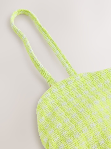 Next Bralette Tankini top in Green