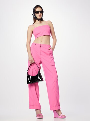 Wide leg Pantaloni cargo 'JANE' di SOMETHINGNEW in rosa