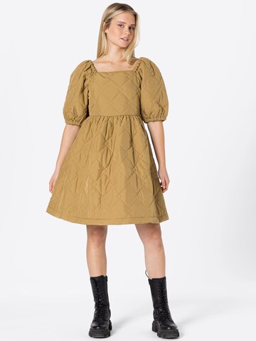 ICHI Dress in Beige: front