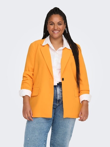 Blazer ONLY Carmakoma en orange : devant