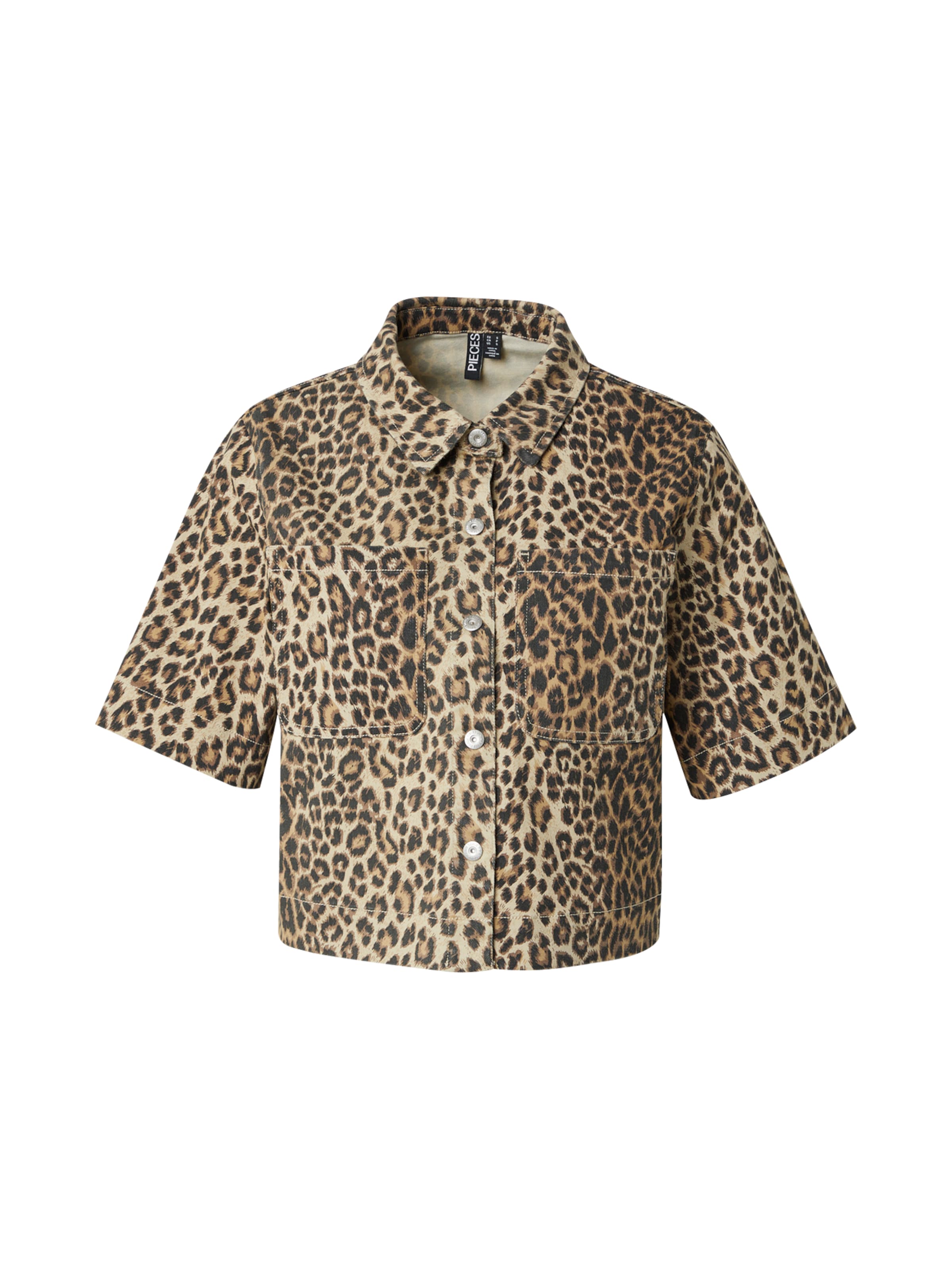 PIECES Blouse 'PCSalume' in Bruin: voorkant