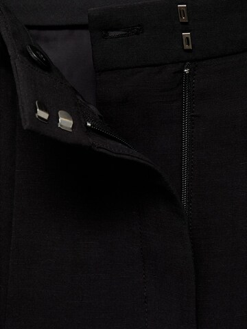 MANGO Loose fit Pleat-Front Pants 'ARGELIA' in Black