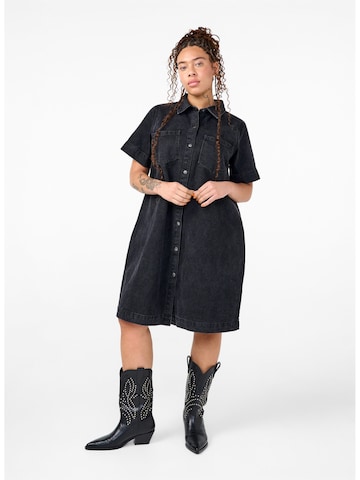 Robe-chemise 'EVINA' Zizzi en gris