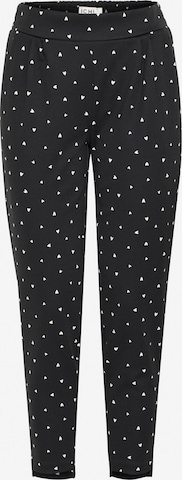 ICHI Pleat-front trousers 'IHKate' in Black: front