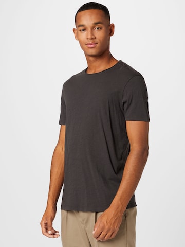 AllSaints Тениска в черно: отпред
