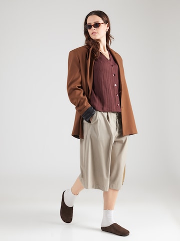 ONLY Carmakoma Bluse 'CARMUNICH' in Braun
