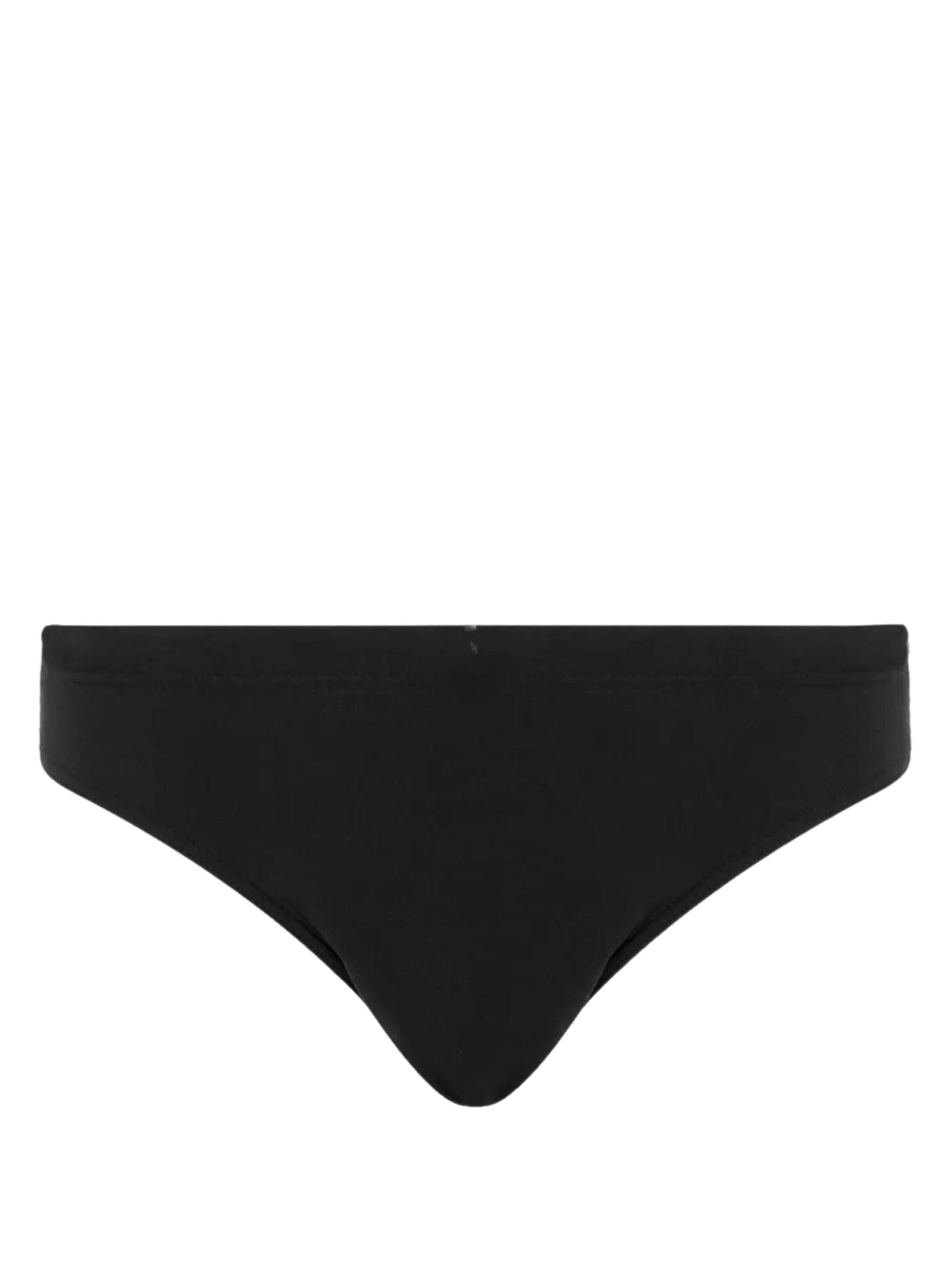 MOSCHINO Kąpielówki 'Briefs with logo waistband' w kolorze czarny: przód