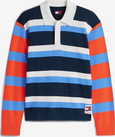 Tommy Jeans Neulepaita värissä laivastonsininen / vaaleansininen / tummanoranssi / valkoinen, Tuotenäkymä