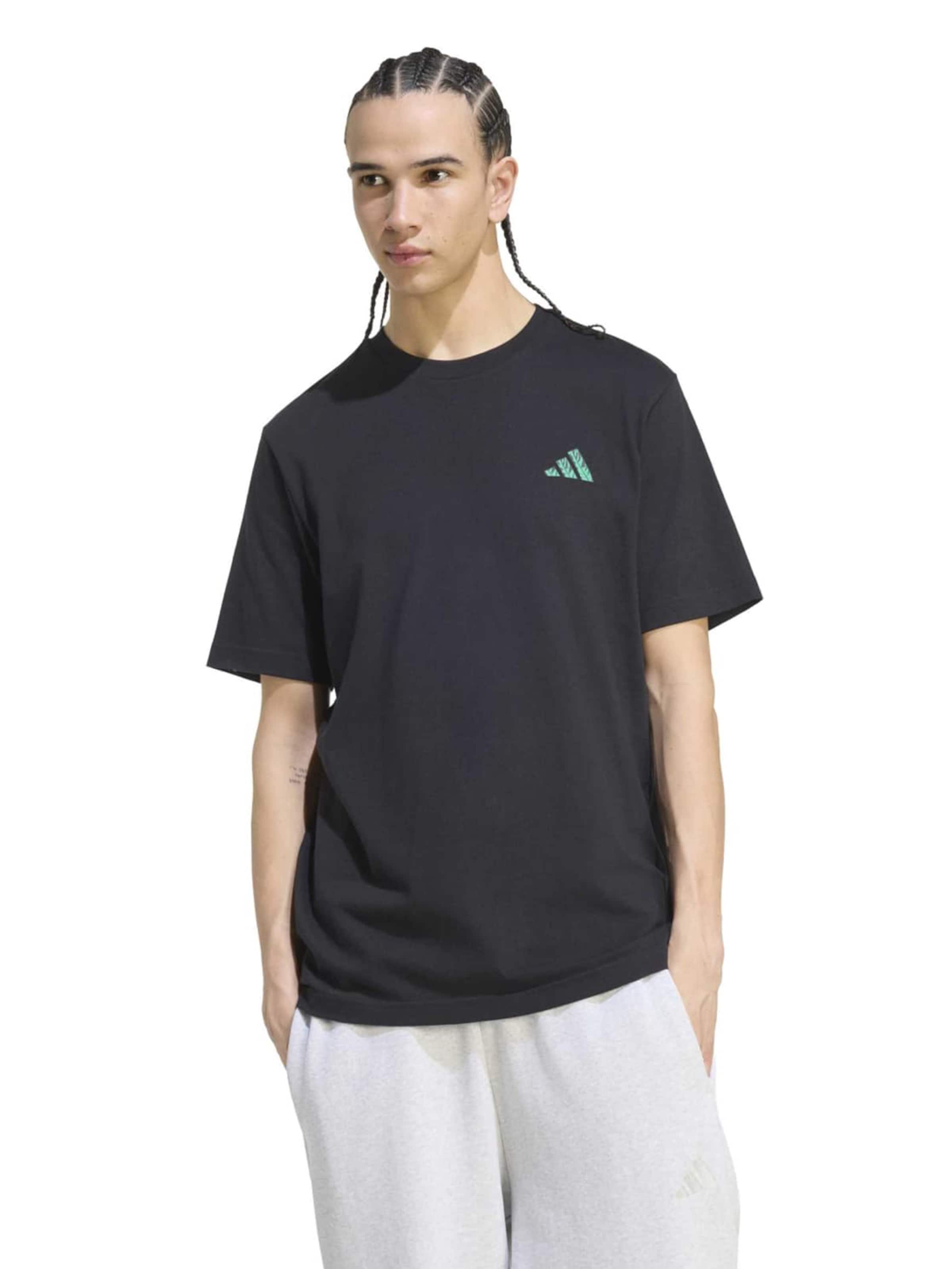 ADIDAS SPORTSWEAR Λειτουργικό μπλουζάκι 'TST PST' σε μαύρο