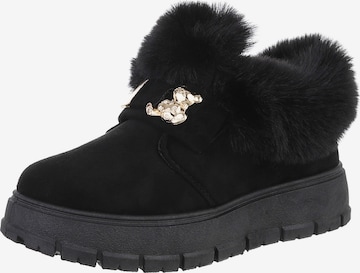 Ital-Design Snowboots in Schwarz: Vorderseite