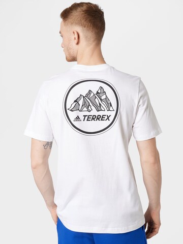 T-Shirt fonctionnel ADIDAS TERREX en blanc