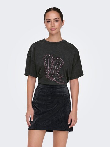 JDY T-shirt 'JDYCarla' i grå: framsida