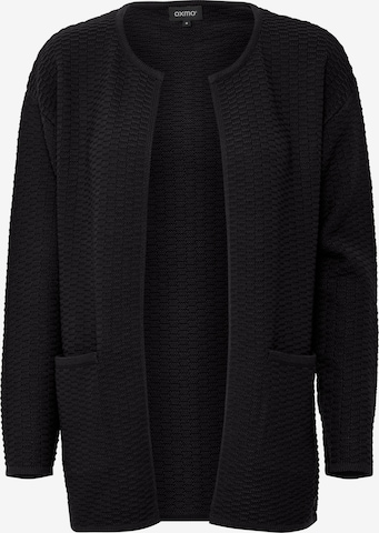 Oxmo Knit Cardigan in Black: front