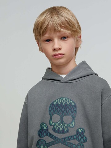 Scalpers Свитшот 'Kilim Skull' в Серый