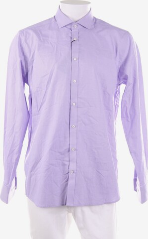 Bruun & Stengade Button Up Shirt in L in Purple: front