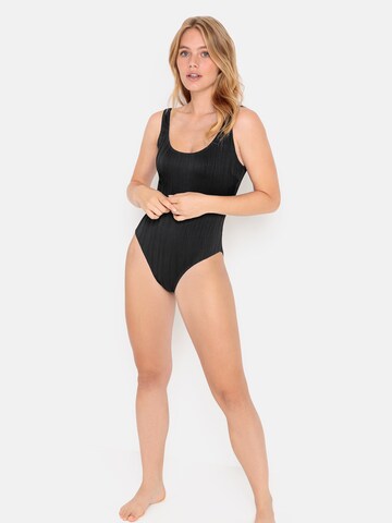 LSCN by LASCANA - Clásico Traje de baño en negro: frente