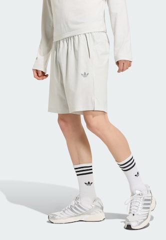 ADIDAS ORIGINALS Regular Trousers 'Trefoil Essentials' in Grey: front