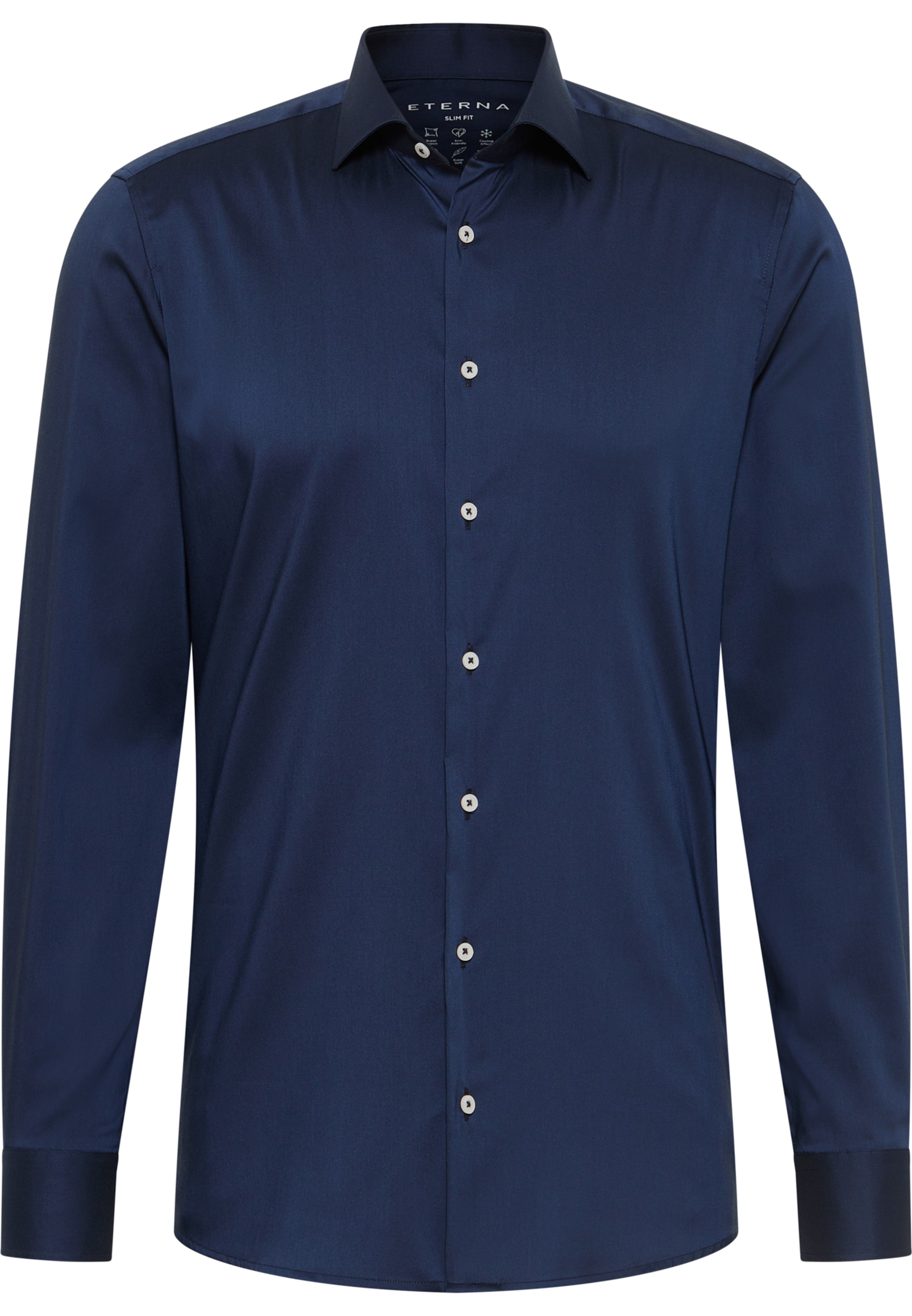 ETERNA Regular fit Business shirt in Blue: front