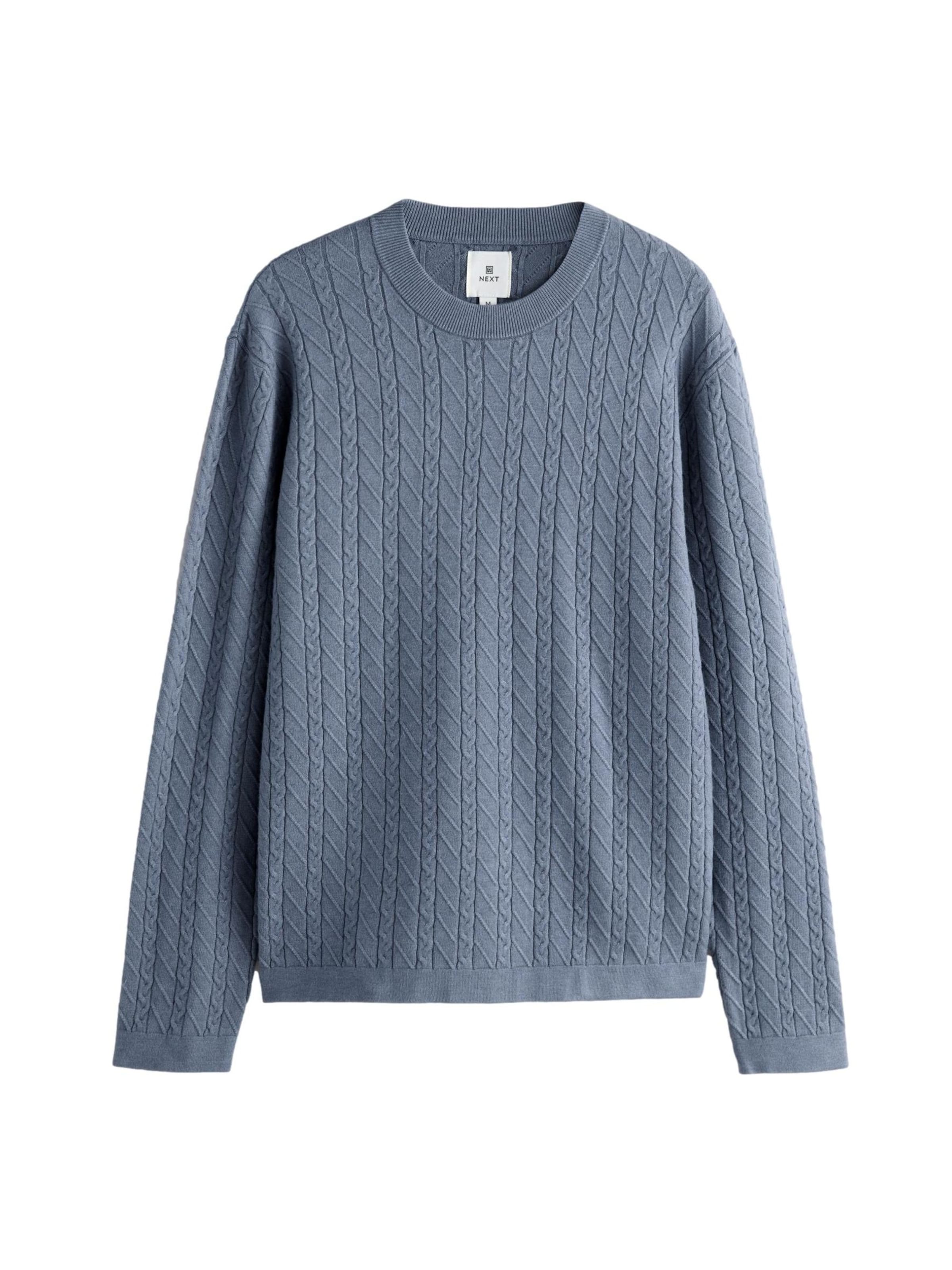 Next Pull-over en bleu-gris, Vue avec produit